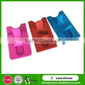 Cheap 3M Sticker Silicone Smart Wallet,iwallet for Mobile Phone Silicone Card Holder thumbnail-5