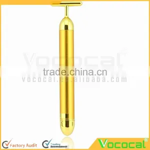 Beauty Bar 24k Golden Pulse Facial Massager T Shape Energy Beauty Bar Beauty Accessory thumbnail-1
