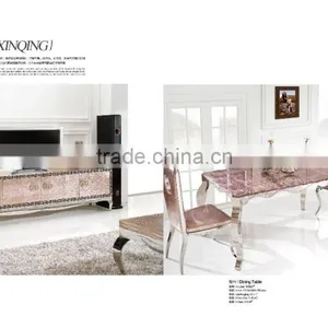 TH368 Xinqing Modern Marble Dining Table thumbnail-1