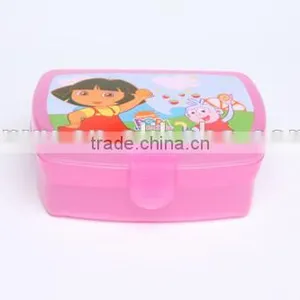 MManufacturer Eco-friendly Portable Plastic Kids Lunchbox With Cartoon Printing thumbnail-1