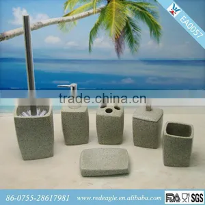 EA0057 Bath Accessory Toilet Brush Holder Tumbler Toothbrush Holder Soap Dish Soap Dispenser thumbnail-1