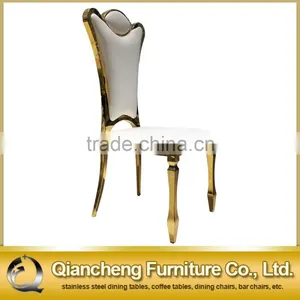 Beauty Hotel Banquet Hall Metal pu Dining Chairs Modern thumbnail-2