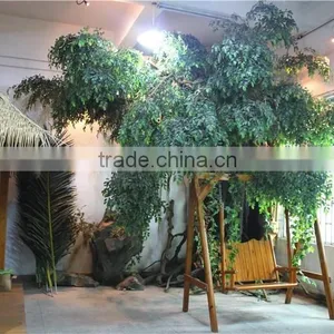 Home Garden Decoration 100cm to 1000cm Height Artificial Indoor Live Plastic Ficus Red With Green Big Pine Tree EZLS05 1014 thumbnail-6