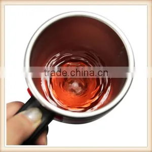 Stainless Lazy Self Stirring Mug Auto Mixing Tea Coffee Cup Office Home Gift Red thumbnail-6