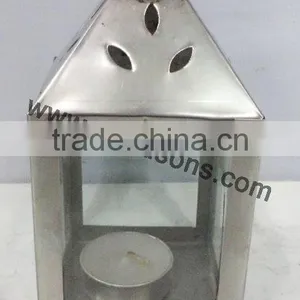 Peaked Roof Metal Lantern thumbnail-3
