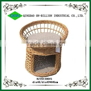 Lovely Wicker Pet Sleeping Basket With Mats thumbnail-1