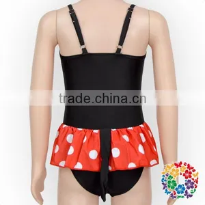 Adorable Black Red Cartoon Kids Girls Swimwear Bikini thumbnail-6