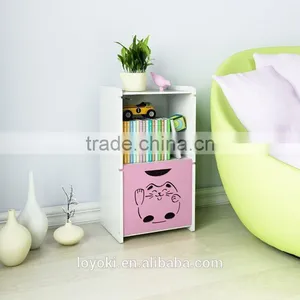 Hot Selling Wood Doors Designs Modern Cute Bedside Cabinet thumbnail-1