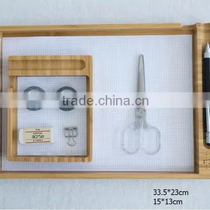 Desktop Storage Box Office Creative Ornaments Bamboo Paper Holder thumbnail-1