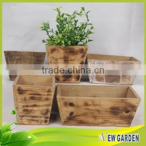 Wooden Ecologically Cheap Garden Decoration Rectangular Planter thumbnail-3