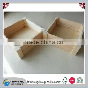 Unfinished Wooden Flower Planter Box thumbnail-1