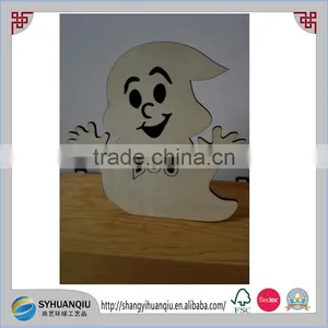 Flash LED Mini Wooden Carved Night Light Lamp Halloween Festival Party Decoration Gift thumbnail-1