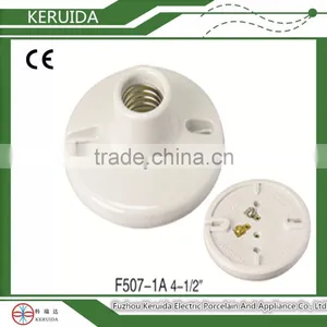 E27 Porcelain Lamp Socket Ceramic Ceiling Lamp Holder thumbnail-1