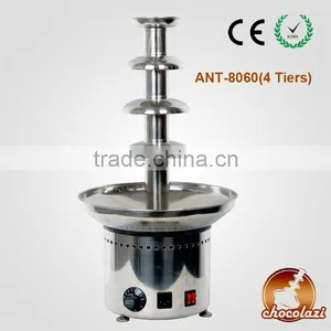 CHOCOLAZI ANT-8060 23.5" 4 Tiers Bowl Detachable Stainless Steel Chocolate Fountain thumbnail-1
