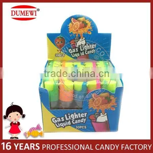 Chinese Cheap Plastic Fruit Sour Cigarette Lighter Spray Liquid Candy thumbnail-5