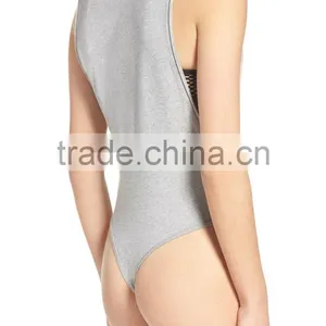 Bodysuit Extenders Crewneck Sleeveless Low-cut Armholes Bodysuits Jumpsuits Yoga thumbnail-4