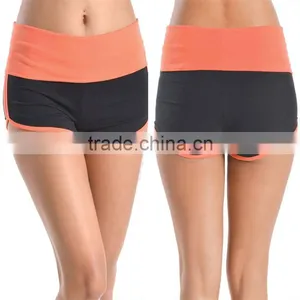 Bulk Buy Clothing Cheap Wholesale Summer Hot Shorts Two Tone Contrast Color Dolphin Shorts For Ladies Athletic Beach Wear thumbnail-1