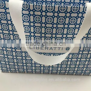 Custom Logo Printes Luxury Shopping Paper Bag Manufacturer With Handles thumbnail-4