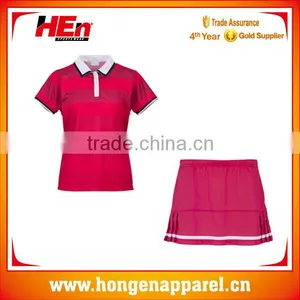 Hongen Sexy Women Tennis Wear Smart Fitness Style /sublimation Printed Tennis Wear thumbnail-1
