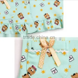 New Design 100% Cotton Pajama Sleepwear for Children,flower Printing Fabric for Pajama Children thumbnail-2
