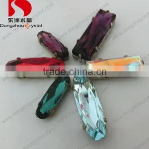 Fashion Loose Beads Decorative Crystal Stones With Claw Setting for Clothing thumbnail-1