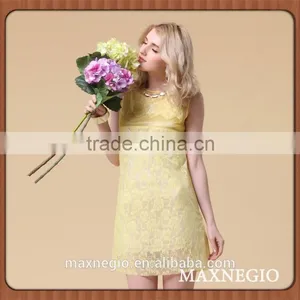 China Supplier Sleeveless Lady One Piece Dress Simple Latest 2015 thumbnail-1