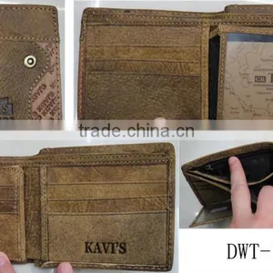 Fashion Direct Factory Hot Designer Brown Button Leather Luxury Purse thumbnail-1