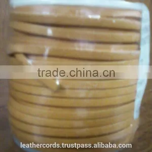 Flat Leather Cord With Silica Gel thumbnail-3
