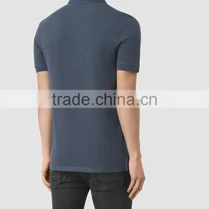 MGOO Custom Made 100% Pima Cotton Polo Shirts For Men Short Sleeves Rib Cuff Mens Tops Chest Logo Embroidery thumbnail-4