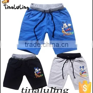 Tinaluling Wholesale Factory Shorts Boys Black Mickey Pants thumbnail-6