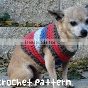 Unique Skull Style Hand Crochet Dog Sweater thumbnail-5