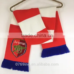 Football Culb Knitting Scarf Sports Logo Knitted Scarf Patterns thumbnail-2