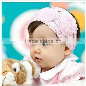 Fashion Baby Hair Accessories Knitted Flower Headband thumbnail-1