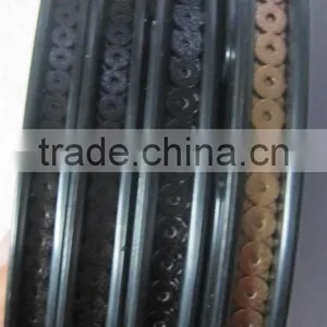 PU Leather Spangle Sequins Roll for Garments Embroidery Machine Leather Sequin thumbnail-1