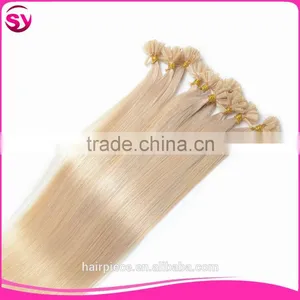 Different Color Fashion Style Pre-bonded Hair 8A Grade Straight Brazilian Virgin Hair U Tip Hair in Extension thumbnail-3