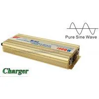 High Quality Pure Sine Wave Built-In Charger DC to AC Continuous 1000W Peak 2000 Watt Power Inverter thumbnail-1
