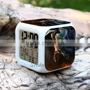 (Best Selling )Digital Clock LED Clock Hot Games League of Legends Color Changing LED Digital Alarm Clock thumbnail-1