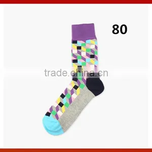 Colorful Compression Man Custom Happy Socks Cotton Tube Sock Factoy thumbnail-2