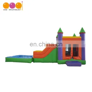 Water Park Jumping Bouncer and Slide Inflatable Combo With Pool thumbnail-1