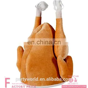 2017 Plush Crazy Turkey Hat for Christmas Party Turkey Party Hat thumbnail-1