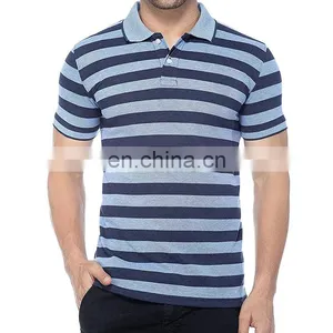 Custom Striped Simple Design Fashion China Cheap High Quality Plain Oversized t Shirt Polo thumbnail-5