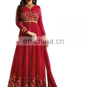 Casual Party Wear Anarkali Suits Semi-Stitched Suits Dress Material 2017 thumbnail-2
