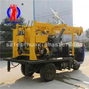 XYC-200A Tricycle-Mounted Hydraulic Rotary Drilling Rig Water Well Drilling Rig thumbnail-2