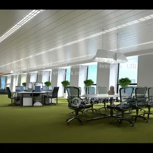 Office Space Decoration Design, General Manager Office Design, Public Space Design, Office, Conference Room, Boss's Office Decoration Design, Design Staff Office thumbnail-3