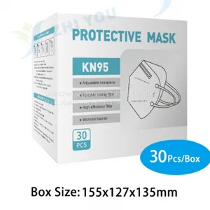 Non Woven KN95 Face Mask Soft Breathable Protective Mask Anti Micro Particles 95% Dust thumbnail-2