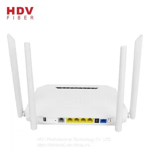 Dual Band 2.4G&5G FTTH 4GE+4WIFI+1POTS+1USB 5dBi 4 Antennas AC XPON GPON ONU For ZTE Huawei thumbnail-1