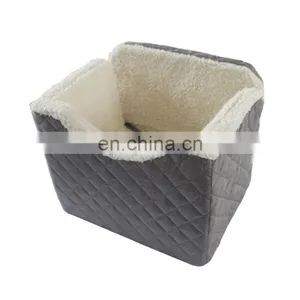 Portable Dog Car Seat Safety Pet Bed Soft Car Seat for Dogs With Harness for Dogs Travel Carrier thumbnail-4