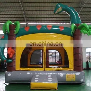 Entertaining Module Commercial Inflatable Dinosaur Rain Forest Jumpy Bouncer House , Inflatable Bouncy Castle For Kids thumbnail-1