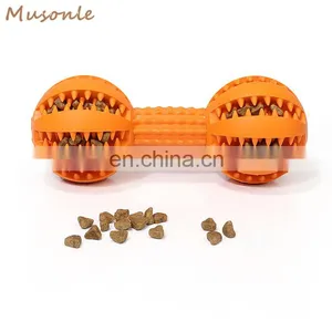 Durable Nontoxic Rubber Interactive IQ Dental Treat Teeth Cleaning Toy for Dogs thumbnail-2