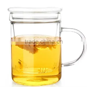 Chinese Glass Teapot Tea Cup 400ml thumbnail-1